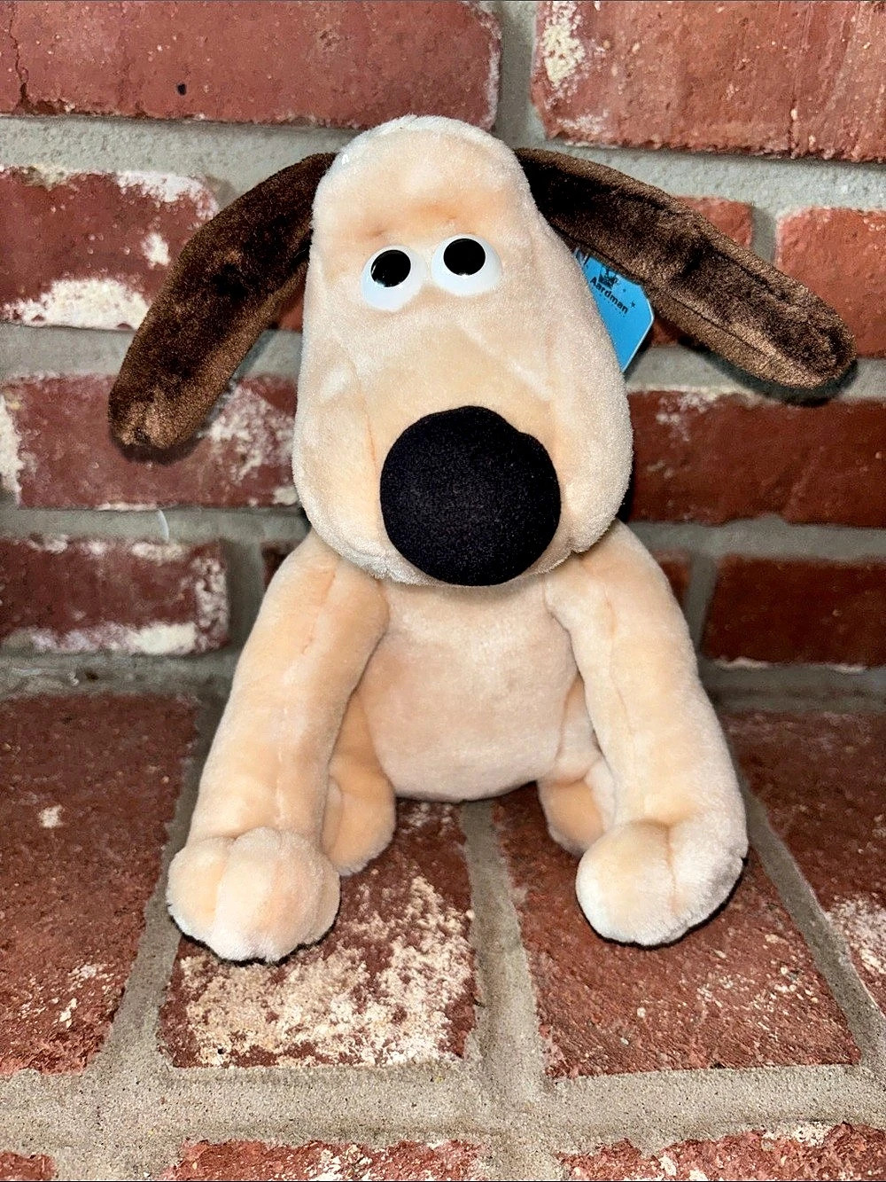 Vintage Aardman Gromit Plush Dog Toy NWT Wallace & Gromit 1990s